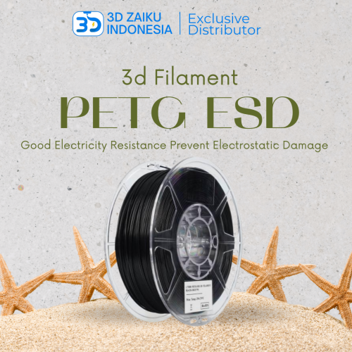 eSUN PETG ESD 3D FIlament Good Electricity Resistance Prevent Electrostatic Damage for Electronic Parts